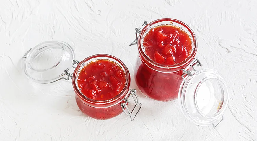 Wassermelonenmarkmarmelade für den Winter