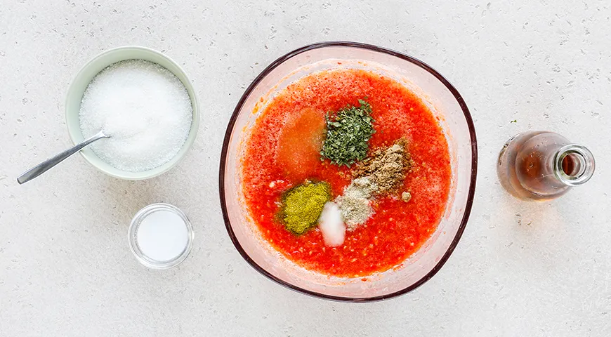 Adjika für den Winter ohne Kochen