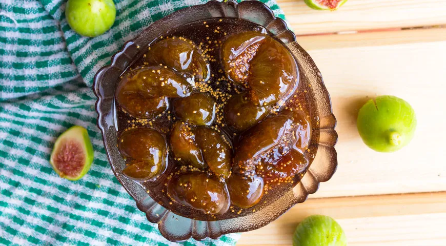 Feigenmarmelade in einem Slow Cooker