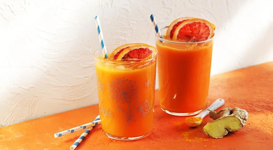 Karotten-Smoothie mit Grapefruit