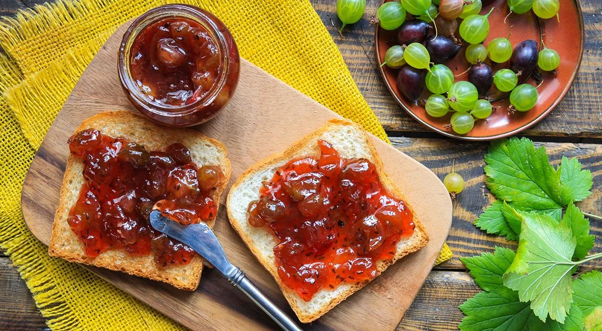 Fünf-Minuten-Stachelbeermarmelade für den Winter