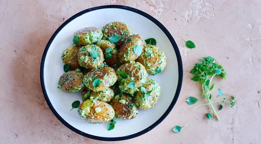 Kartoffeln in Pesto