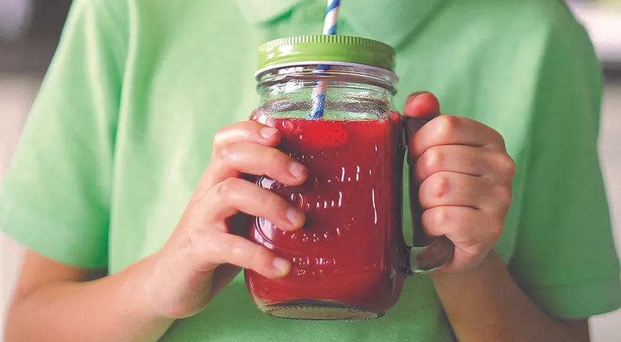 Erdbeerlimonade für Kinder