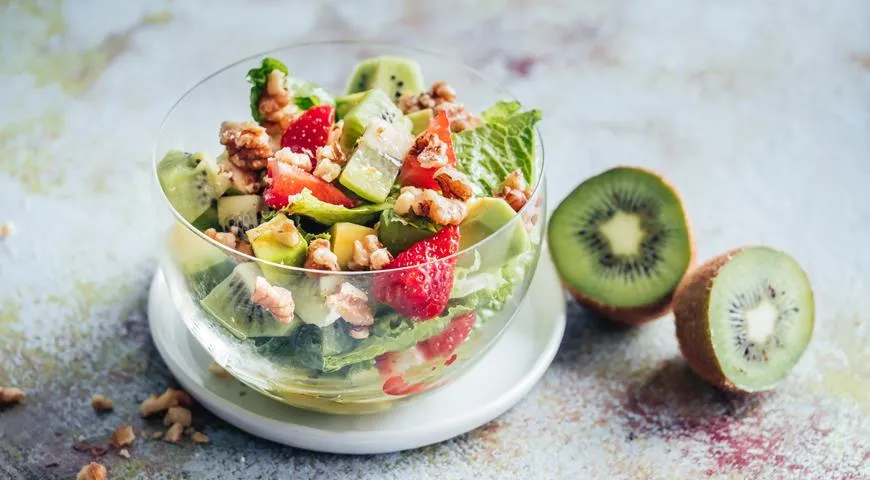 Erdbeer-Kiwi-Salat