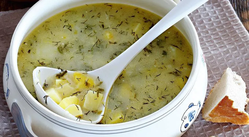 Neue Kartoffelsuppe mit Dill