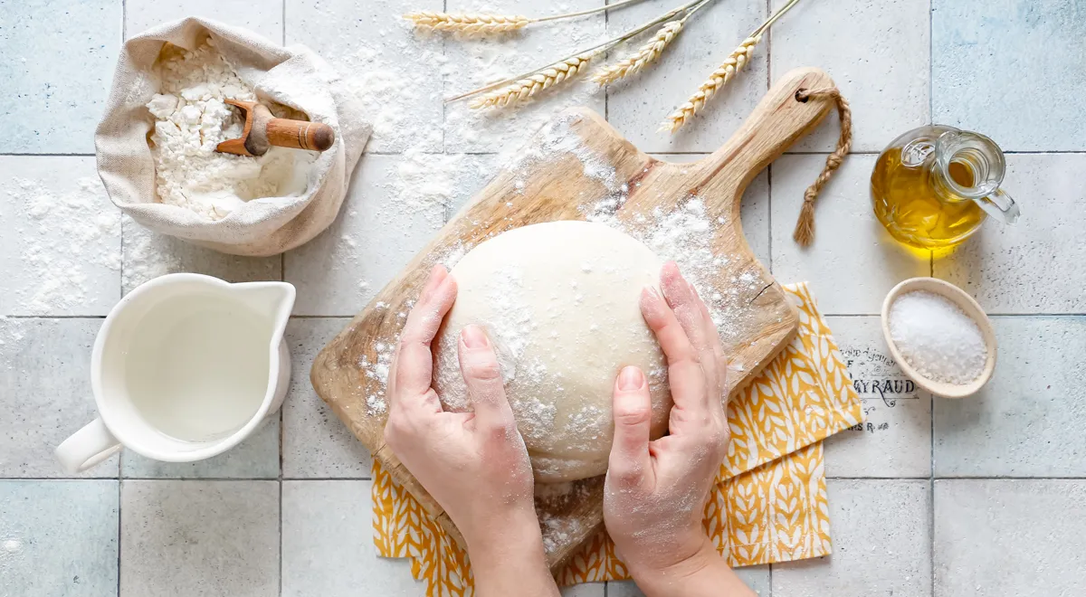 Teig für Knödel mit Sauerkraut