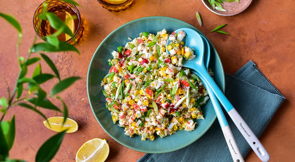 Krabbensalat mit hawaiianischer Mischung