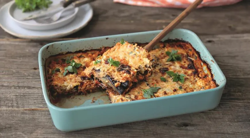 Auberginengratin mit Fetakäse