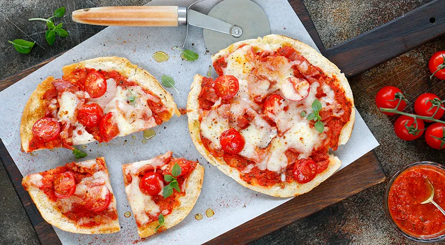 Schnelle Pita-Pizza